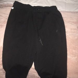 black joggers
